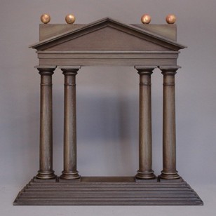 Roman temple fronton miniature.